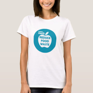 Minska mängden slösat mat som återvinner miljövänl t shirt