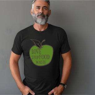Minska mängden slösat mat som återvinner miljövänl t shirt