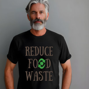 Minska mängden slösat mat som återvinner miljövänl t shirt