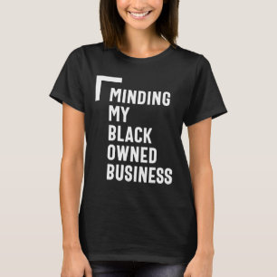 Minska min svarta företagsledare t shirt