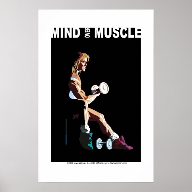 Minska muskeln poster (Framsidan)