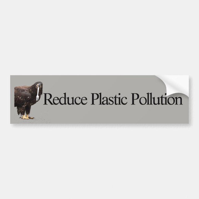 Minska plastiska föroreningar bildekal (Framsidan)