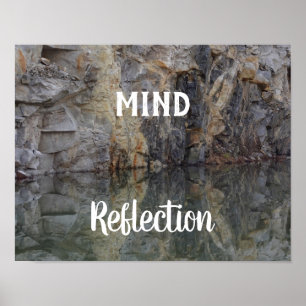 Minska reflektion från Sten Väggarnas inspiration Poster