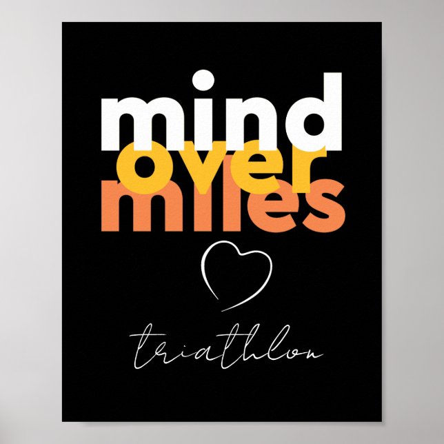 Minska rörelsen med Gult på svart typografi Poster (Framsidan)