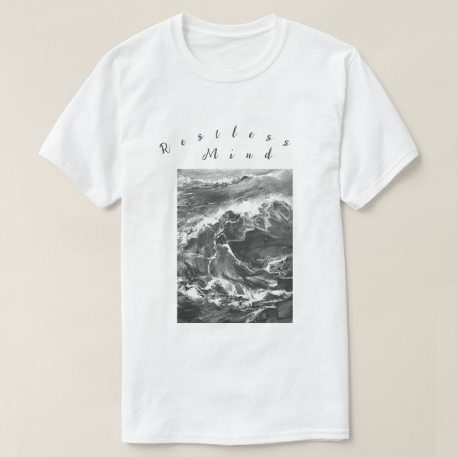 Minska sinnet Ocean stil T-Shirt (Design framsida)