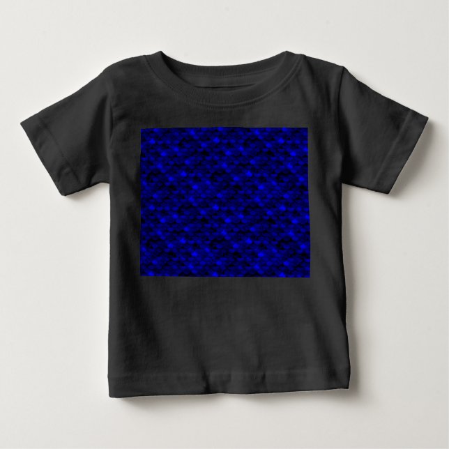 Minska skalor för Mörk blått Sjöjungfru Tee Shirt (Framsida)