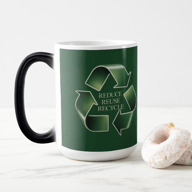 Minskad Återanvänd Återvunnen Föränderlig Mugg (Med munk)
