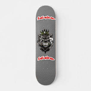 Minskt Bear Kung Deck Mini Skateboard Bräda 18,5 Cm