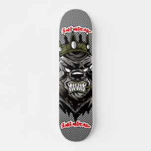 Minskt björn Kung 2 deck Mini Skateboard Bräda 18,5 Cm