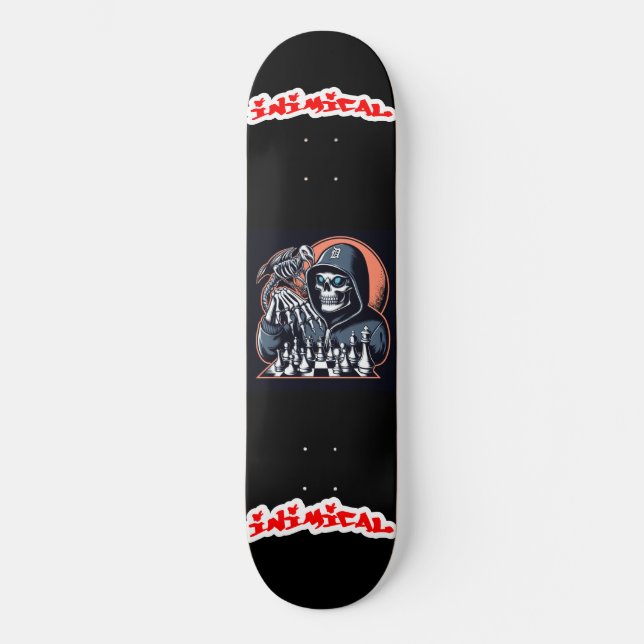 Minskt nedtryckt nedtryckt schack mini skateboard bräda 18,5 cm (Framsida)