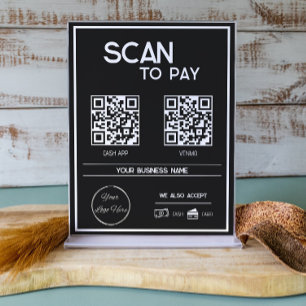 Minst 2 QR-koder - affärssökning som betalar Poster