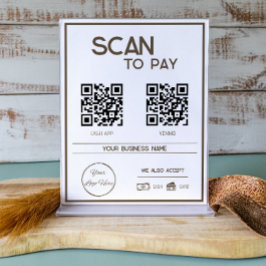 Minst 2 QR-kodssökning för betala Poster