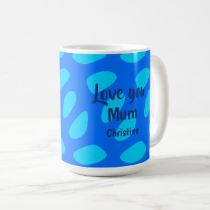 Minst design för mors dag med text och mönster kaffemugg
