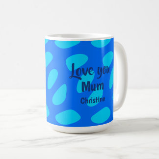 Minst design för mors dag med text och mönster kaffemugg