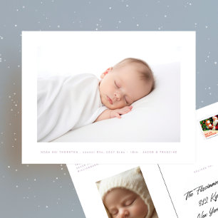 minst två foto-baby-förlossningar vykort