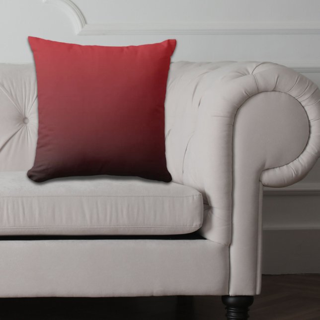 minsta abstrakt marsala röd burgundarnos kudde (minimalist abstract marsala red burgundy maroon outdoor pillow)