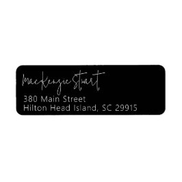 Minsta adressetikett för enkel Elegant för skriptr Returadress Etikett