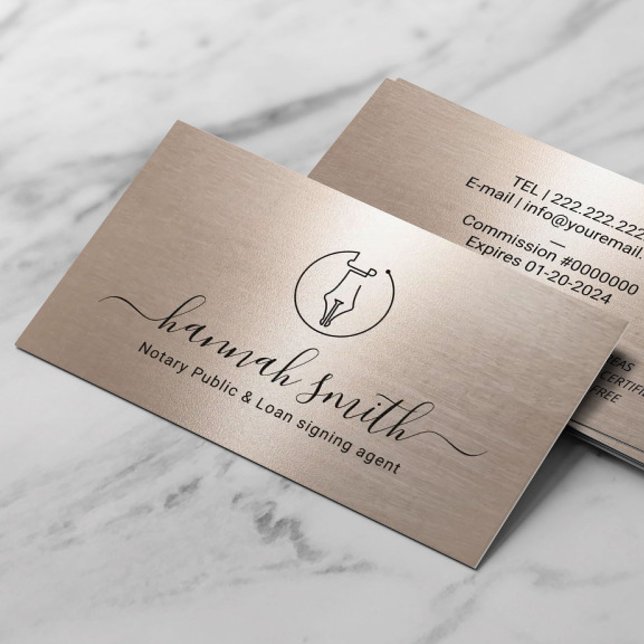 Minsta Agent-penna Guld för mobilt notärt lån Visitkort (Skapare uppladdad)