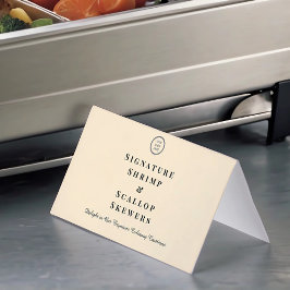 Minsta Anpassningsbar-Logotyp, streckad buffetseti Kort