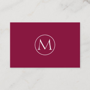 Minsta antal monogramm Visitenkarte Visitkort
