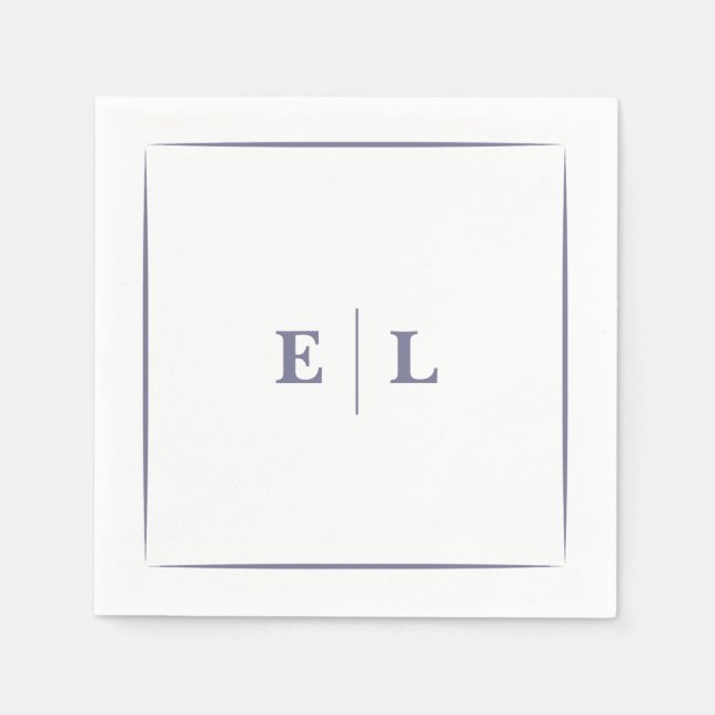 Minsta antal strimmiga bloom Bröllop Pappersservett (Framsidan)