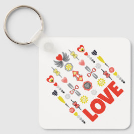 Minsta årsdag för KÄRLEK Cute Nyckelring