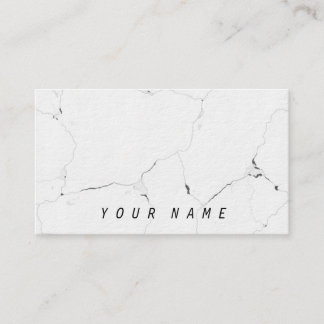 Minsta B&W kyler slätt flott för marmor Visitkort