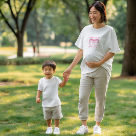 Minsta babystrumpor Förlossningsdatum Graviditet T Shirt