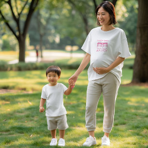 Minsta babystrumpor Förlossningsdatum Graviditet T Shirt