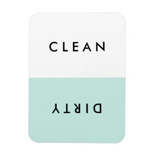 Minsta blå blöjesmaskin - ren eller smutsig magnet