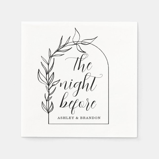 Minsta blad Kvällen före servetter (Framsidan)