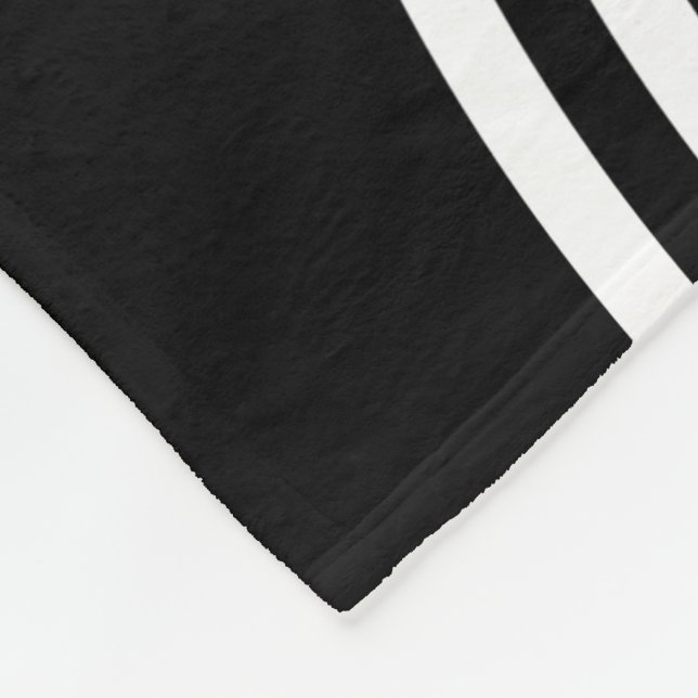 Minsta blanktecken för svartvit cirkel i Mönster Fleecefilt (Hörn)