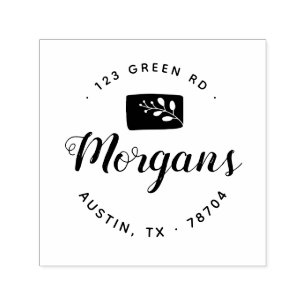 Minsta Blommigt-familjen Rubber Frimärke Självfärgande Stämpel