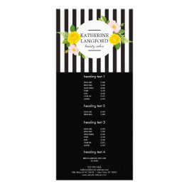 Minsta Blommigt, utandningsluftslam Svart Svart St Reklamkort