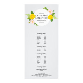 Minsta Blommigt, utandningsluftslam Svart Svart St Reklamkort