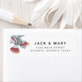 Minsta botaniska Bröllop-etikett Returadress Etikett
