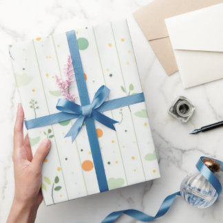 Minsta botaniska Grönt och Abstrakt punkter Presentpapper