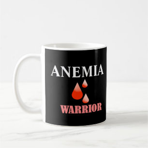 Minsta brist på svart och vit anemi Järn Kaffemugg