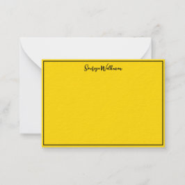 Minsta Chic för gräns, Namn och blank och Guld Anteckningskort