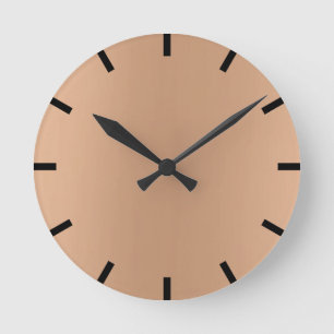 Minsta citron magra Brixs Ombre svart Urban Rund Klocka