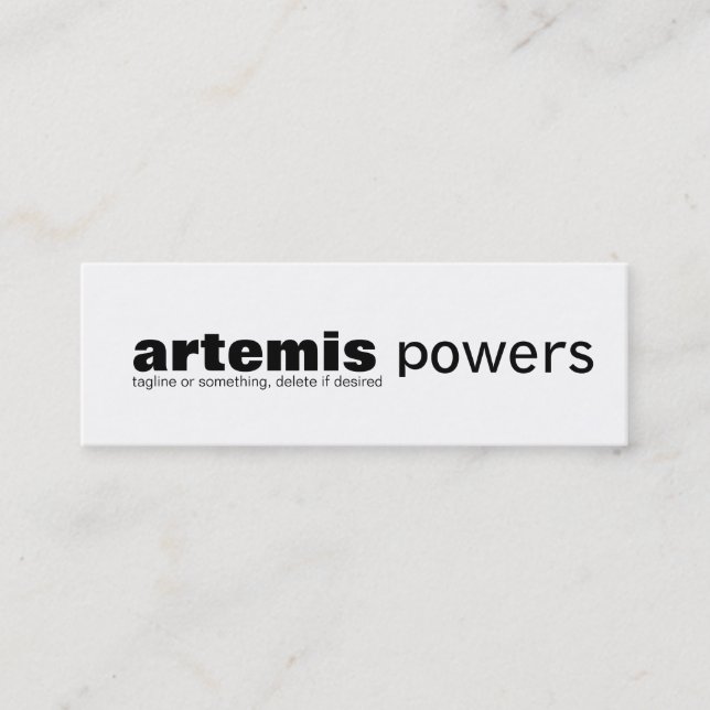 Minsta design för enkel mager visitkort som är röd (Framsida)