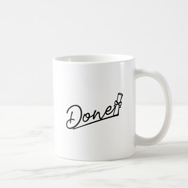Minsta design för examen klar kaffemugg (Höger)