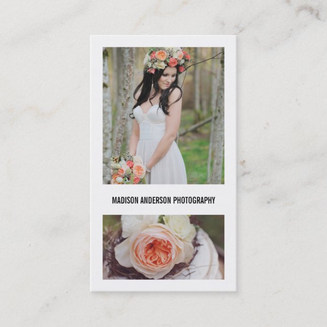 Minsta djärva 2% pipe% fotografivisitkortar visitkort (Framsida)