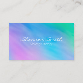 Minsta elegant för mjuk vattenfärgregnbågehimmel visitkort