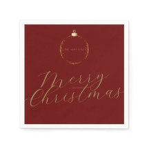 Minsta Elegant Jul Bauble Faux Gold Foil