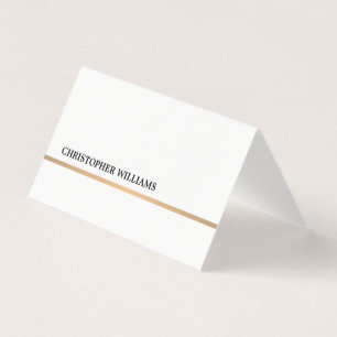 Minsta elegantt Fauxguld fodrar vikta Businesscard Visitkort