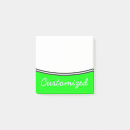 Minsta enkelt, limefruktbakgrund + Lavendelnamn Post-it Block