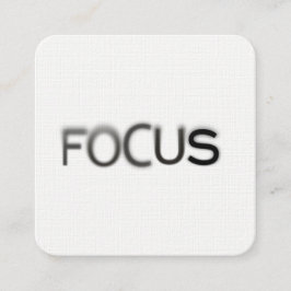 Minsta enkla fokuserar fotograftypografi fyrkantigt visitkort