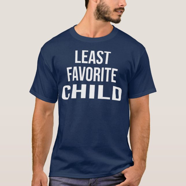 Minsta favorite Child Mamma Pappa Favorite Son Gif T Shirt (Framsida)