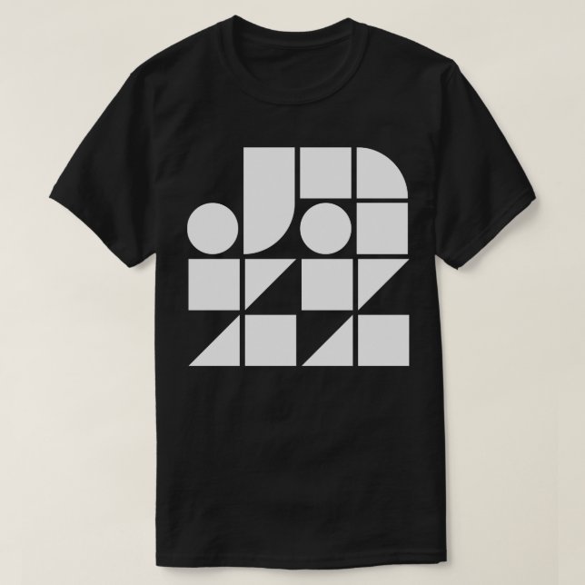 minsta form för jazz-geometri t shirt (Design framsida)